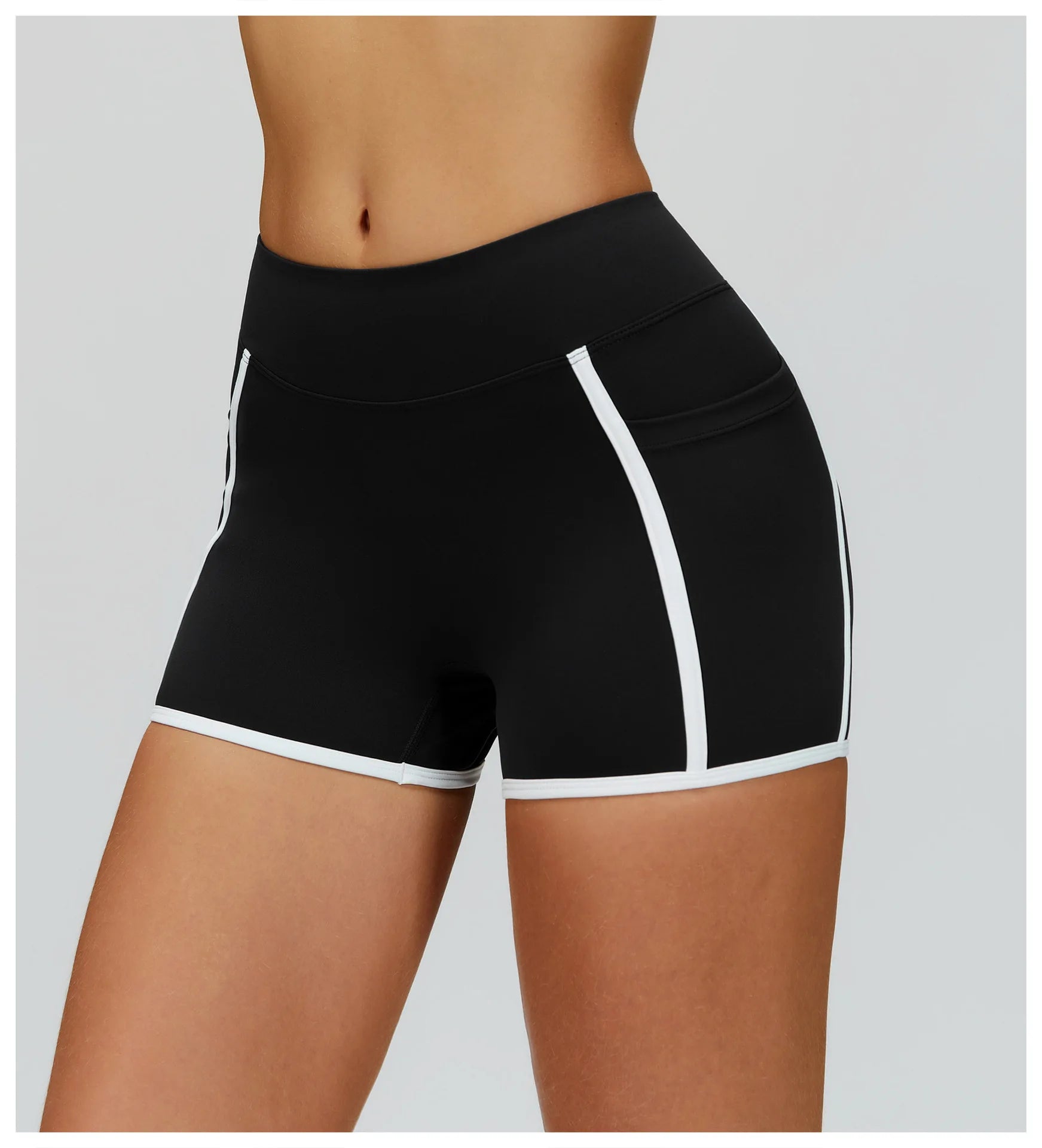 High-Waist Push-Up Yoga Shorts
