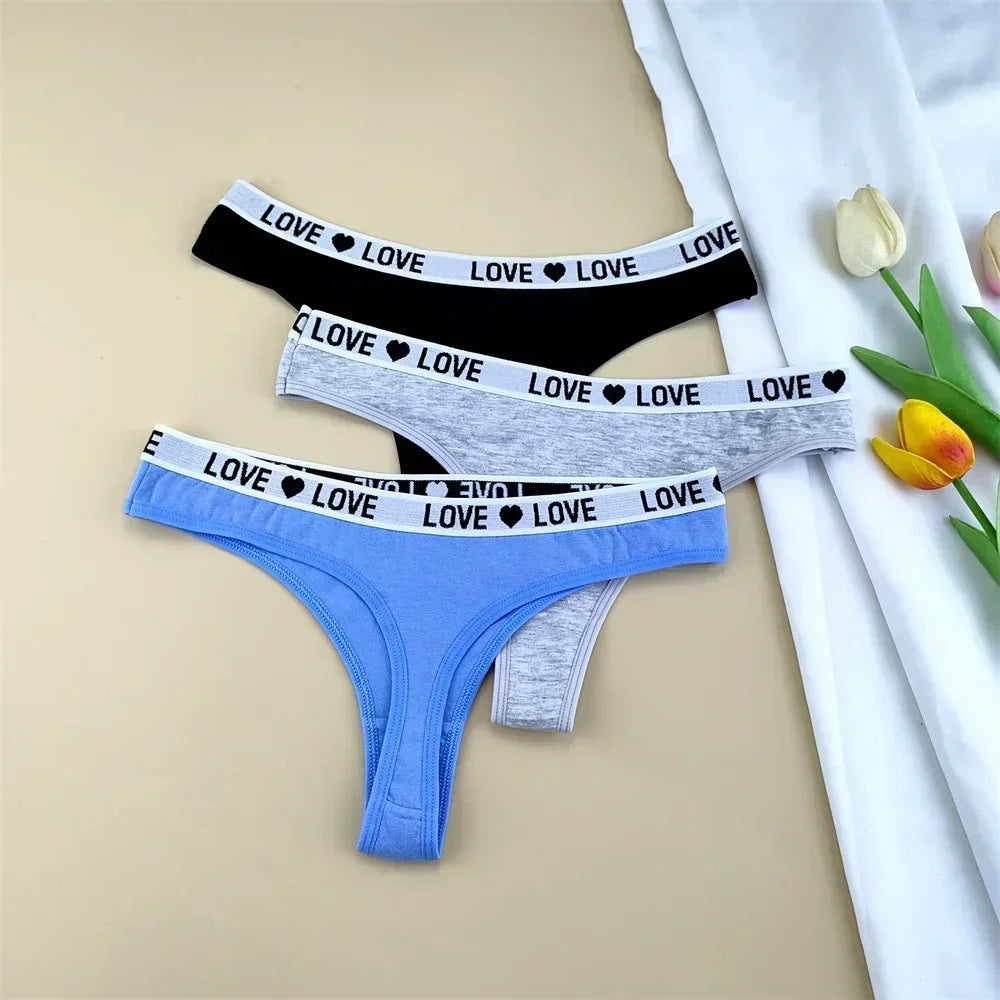 NLW -Love Cotton Thong Pack (3-Pack)