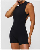 NLW Sexy V-Back One-Piece Yoga Jumpsuit