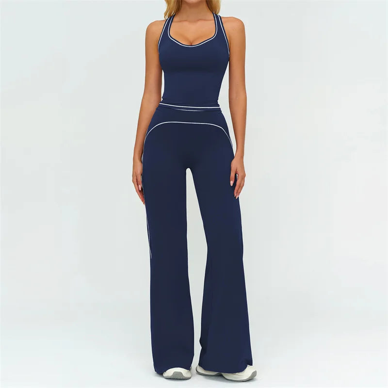NLW Buttery-Soft V-Back Yoga Set - 2-Piece
