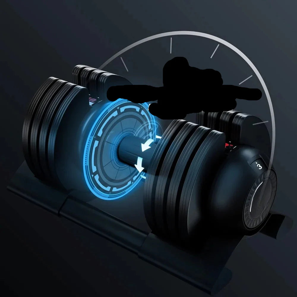 52lb Adjustable Dumbbell Home Gym Workout Set