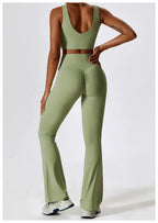 NLW Elite Seamless 2-Piece Yoga Set – High-Performance Compressed Fitness Suit