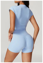 NLW Short-Sleeve Athletic Top & Leggings