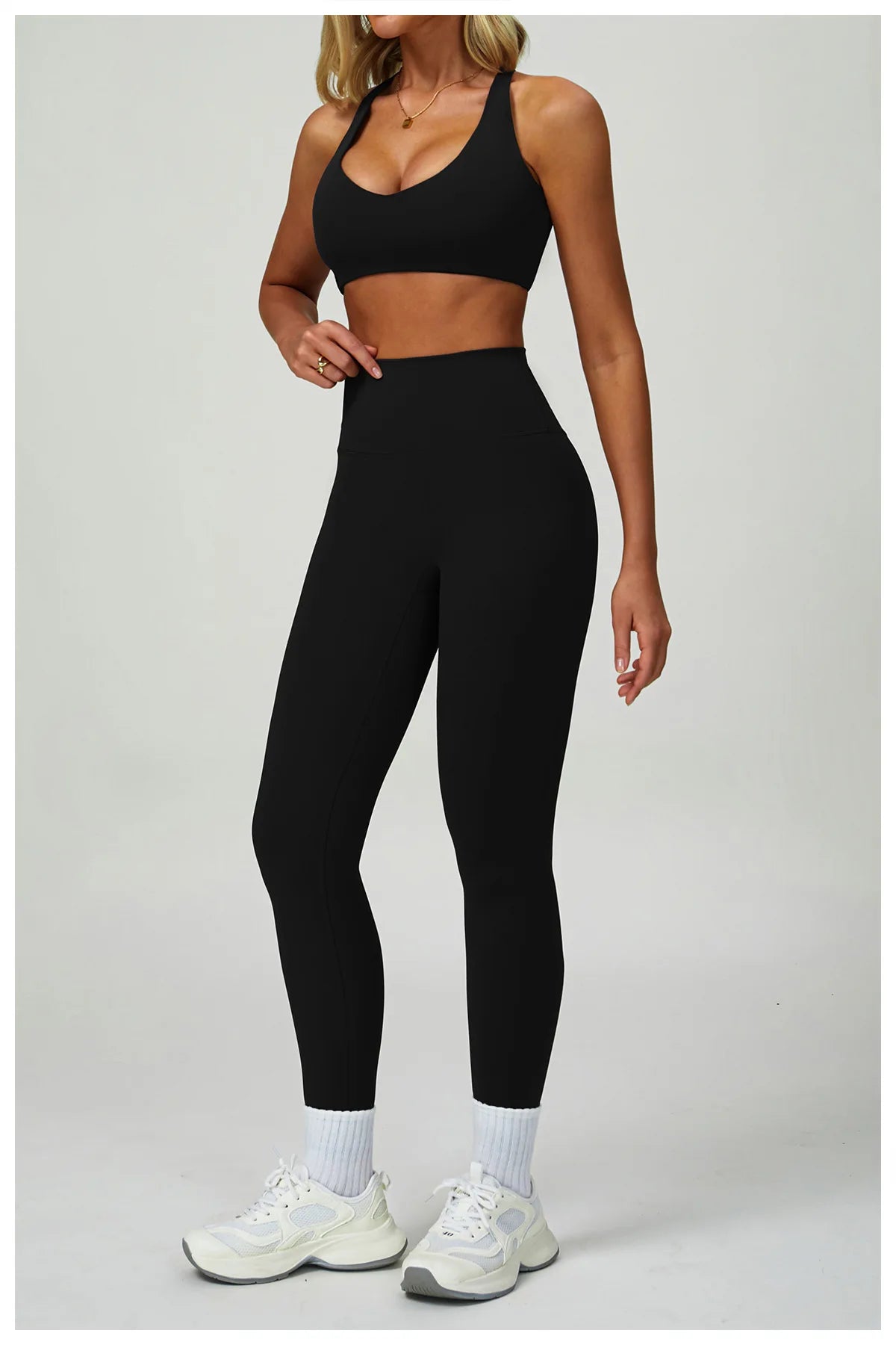 NLW 2-3PCS  Women Fitness Set High Waist