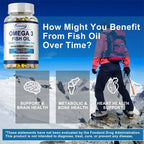 NLW Choice: Pslalae Premium Omega 3 Fish Oil Capsules (1000mg) – High-Potency EPA & DHA