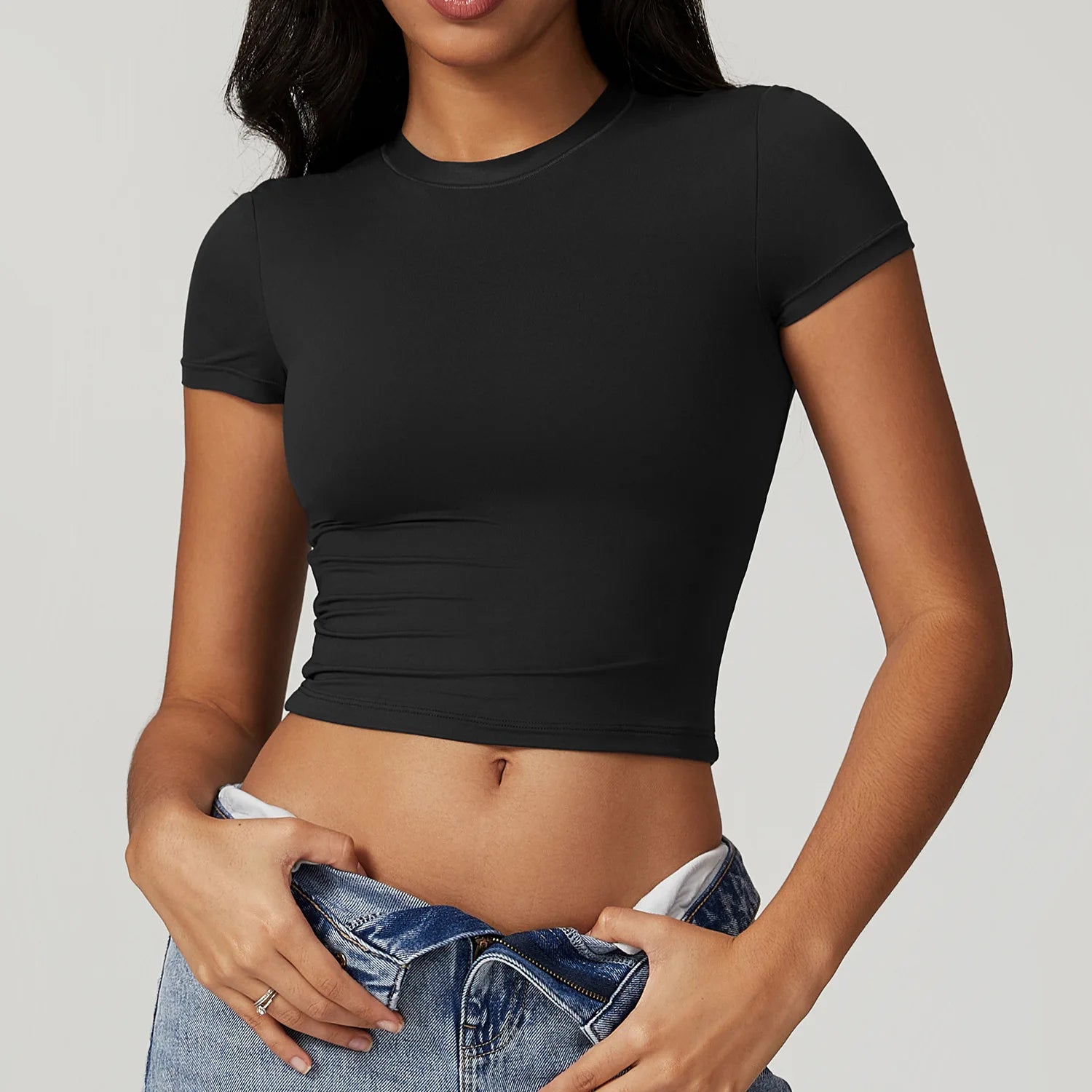 Short-Sleeve Yoga & Running Workout Top