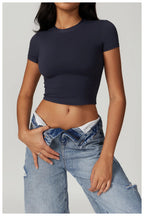 Short-Sleeve Yoga & Running Workout Top