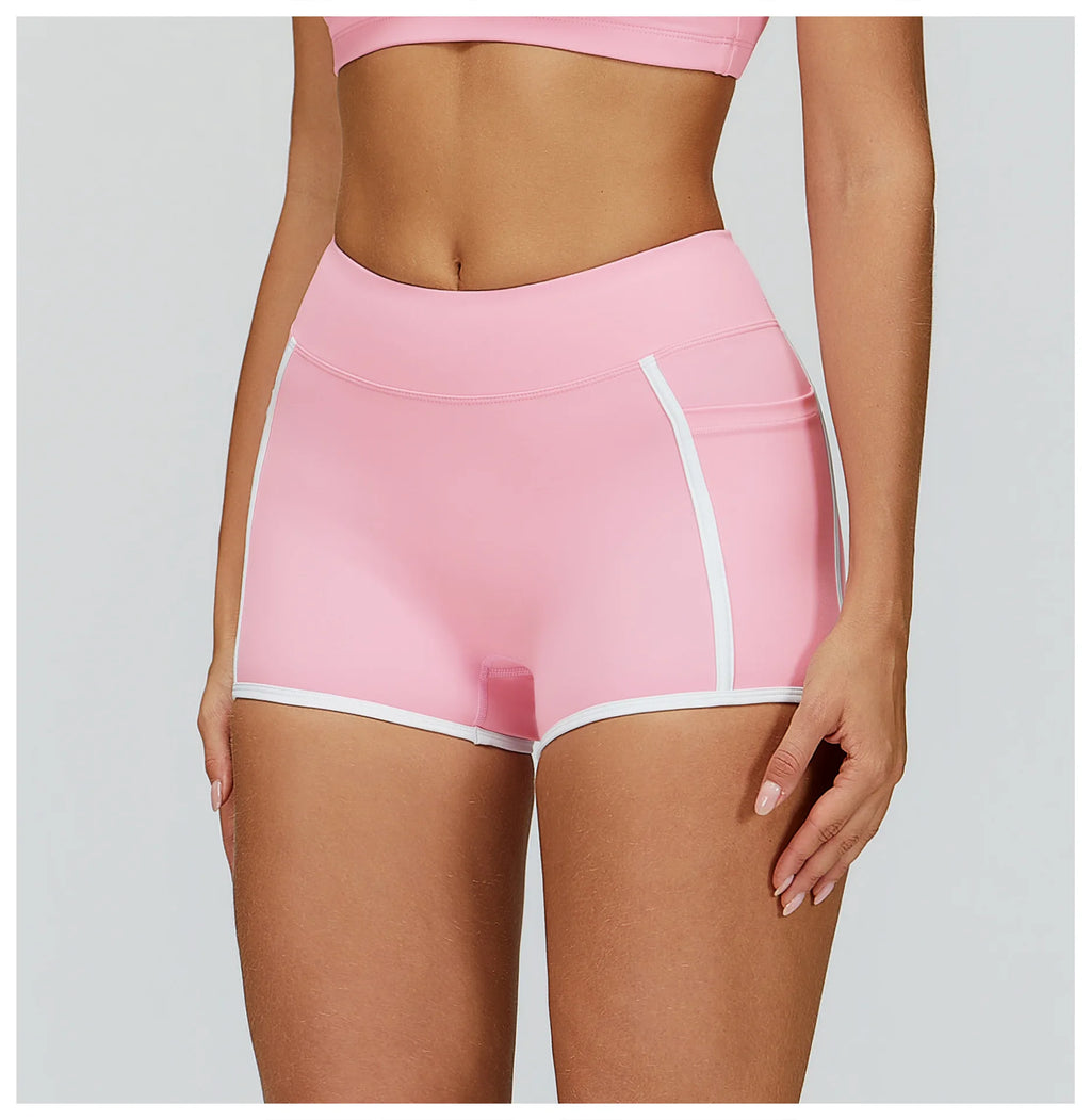 High-Waist Push-Up Yoga Shorts