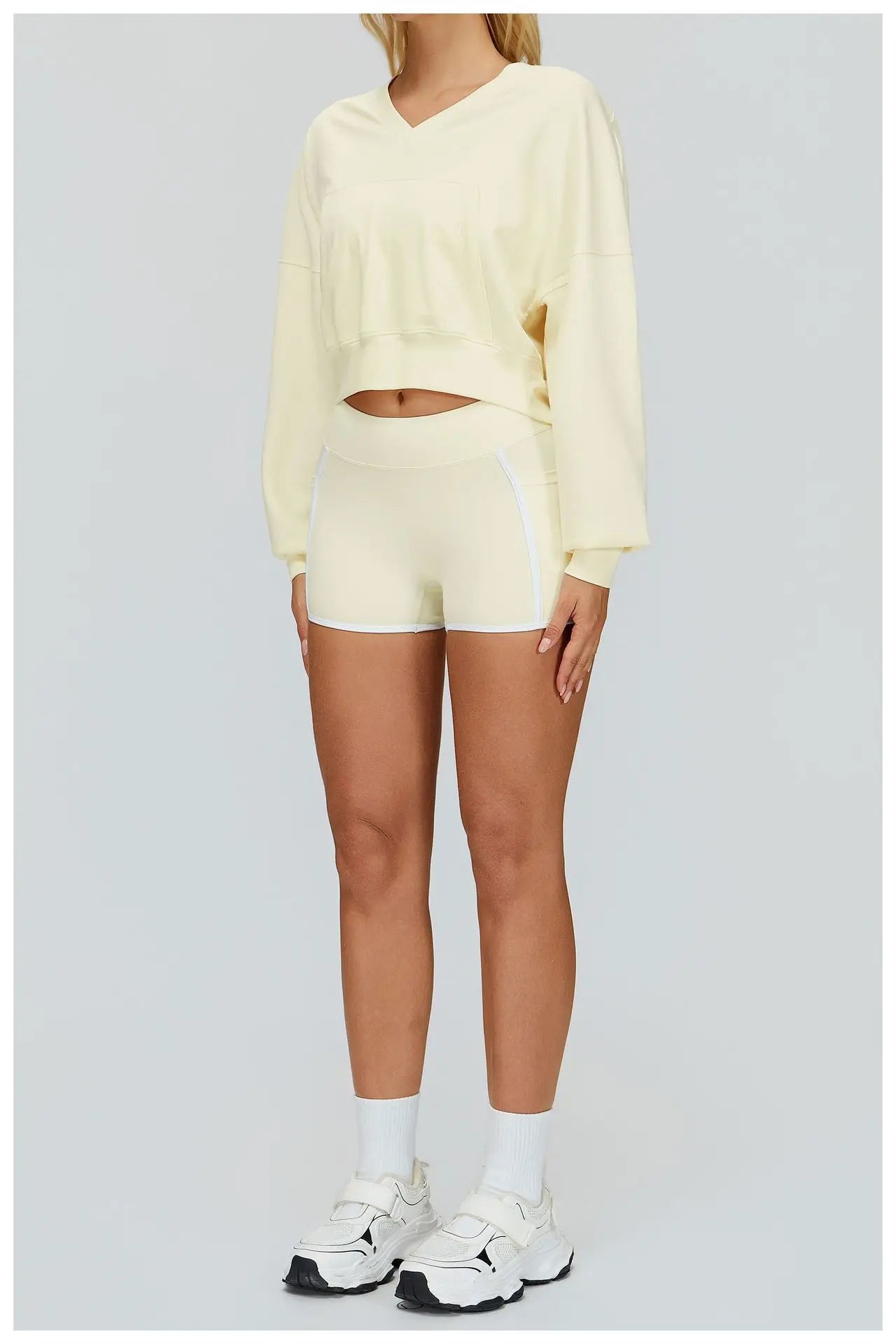 High-Waist Push-Up Yoga Shorts