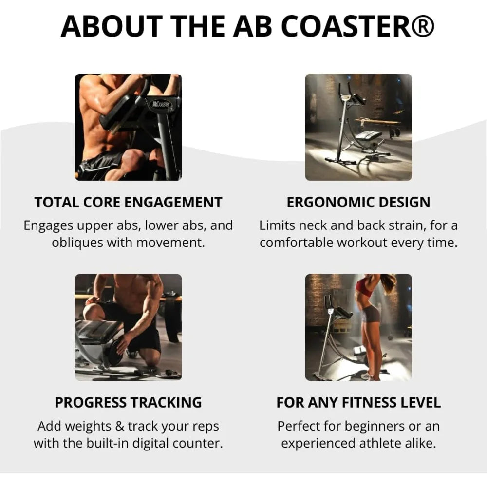 NLW Premium Curved Track Ab Coaster & Core Trainer Machine