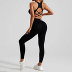 NLW Seamless Sculpt Yoga Set – Sleeveless Quick-Dry Premium Fitness Set
