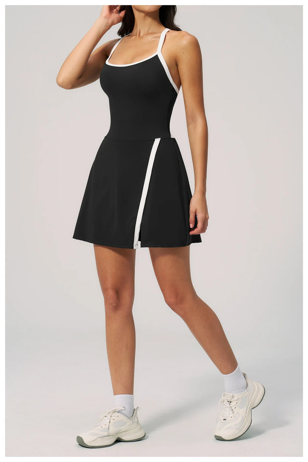 NLW Women's Short Workout Romper with Pocket