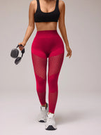V-Back Hollow Out Scrunch Leggings – Seamless Booty-Lifting Fitness Tights