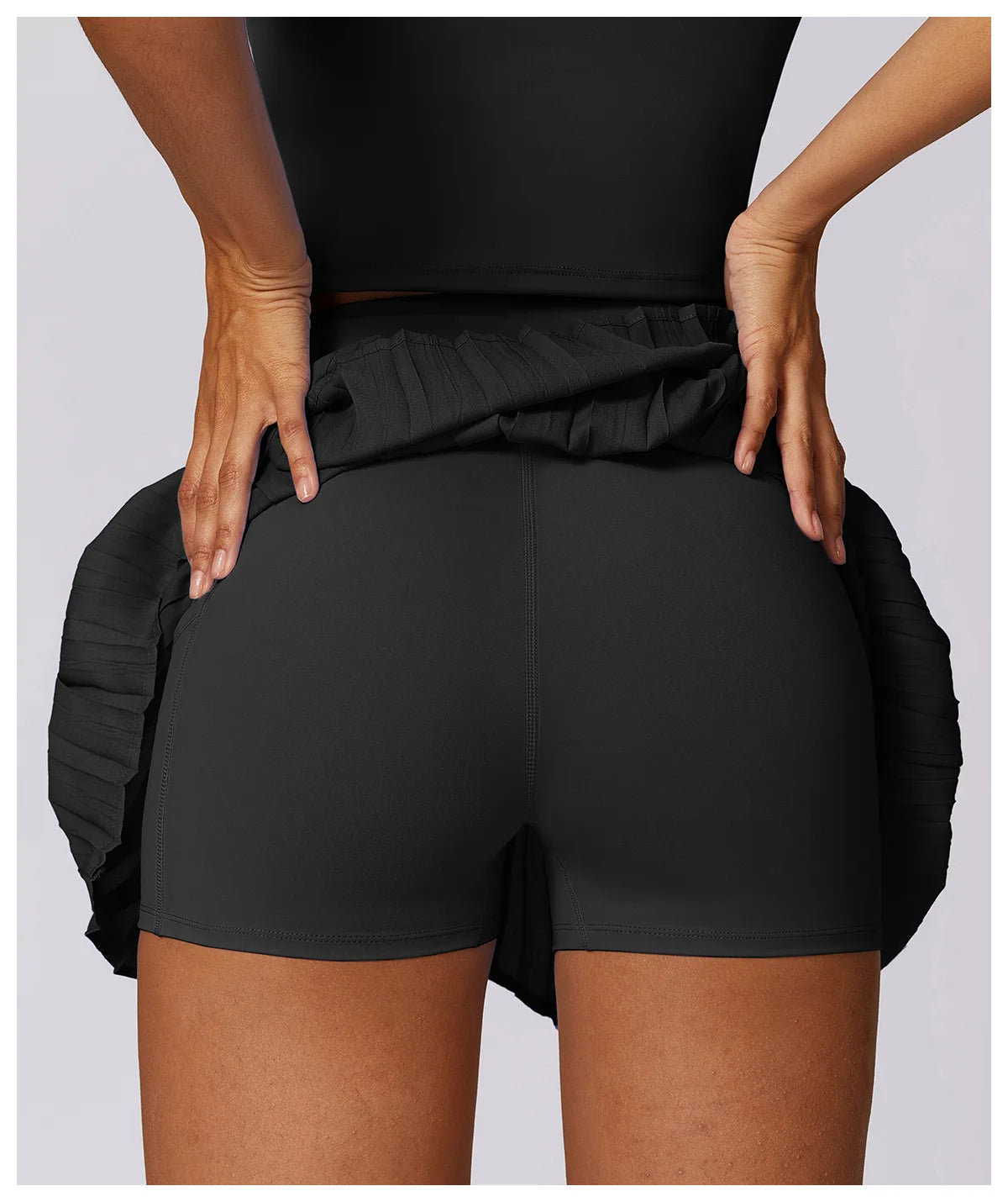 Solid Sports Running & Dance Skirt