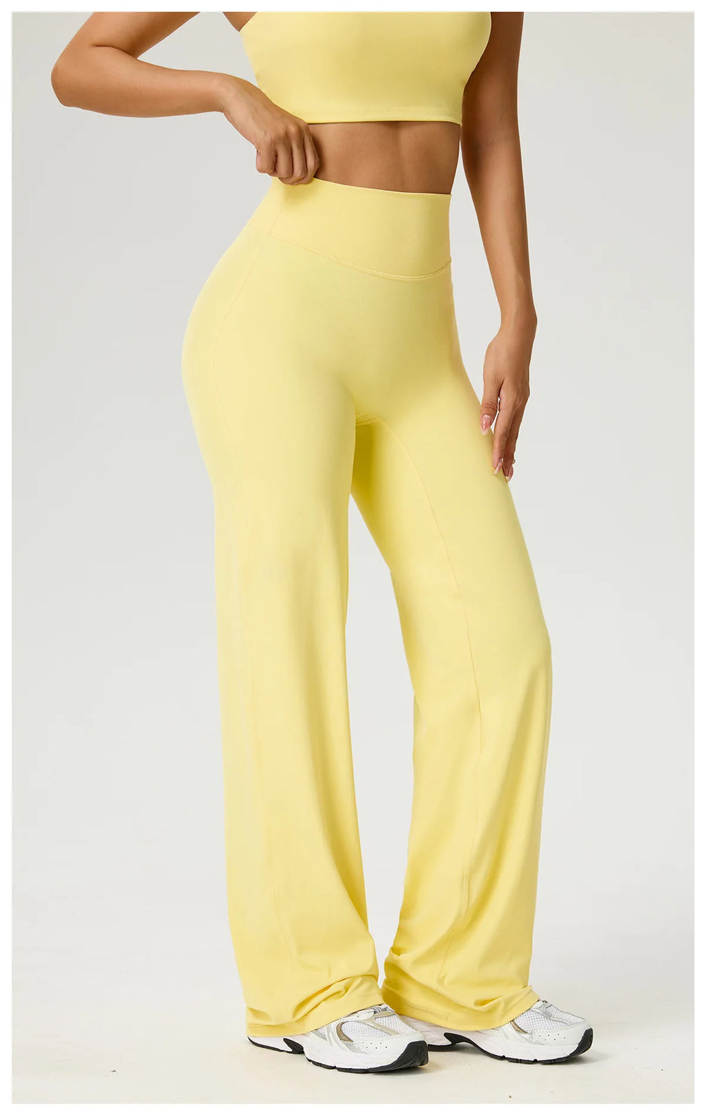 NLW Second-Skin Flared Leggings – Ultra-Elastic High-Waist Studio Yoga Pants