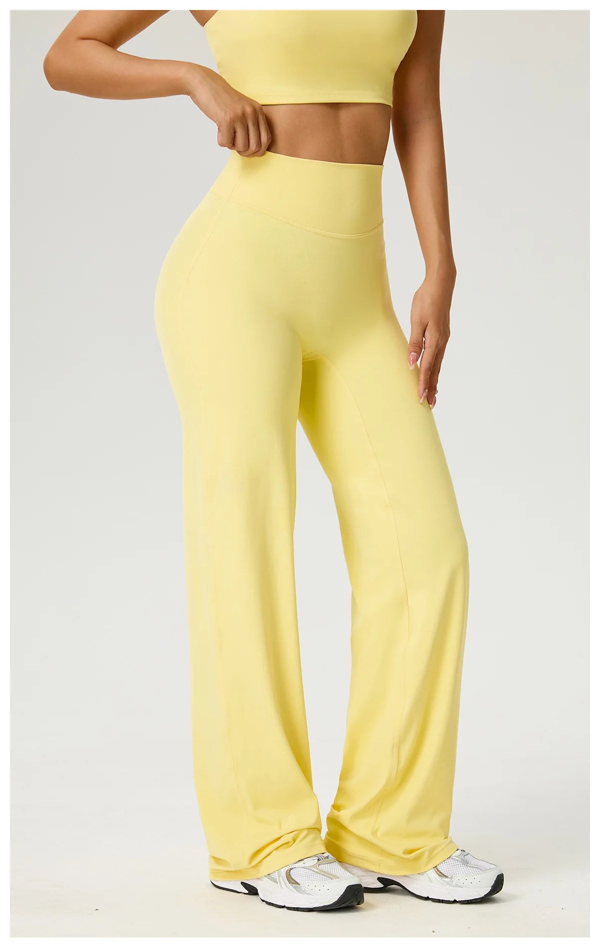 NLW Second-Skin Flared Leggings – Ultra-Elastic High-Waist Studio Yoga Pants