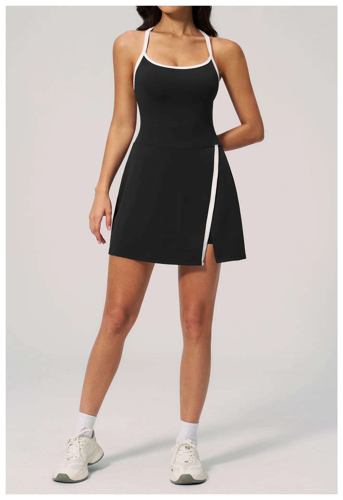 NLW Women's Short Workout Romper with Pocket