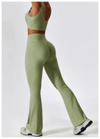 NLW Elite Seamless 2-Piece Yoga Set – High-Performance Compressed Fitness Suit