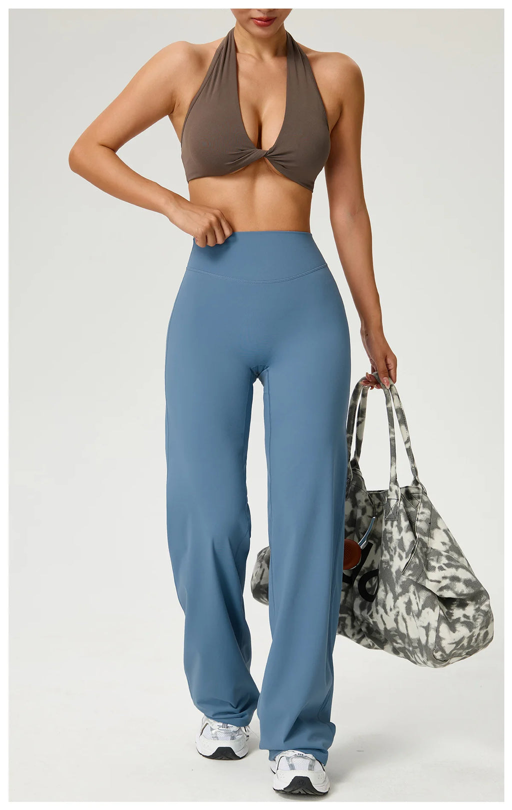 NLW Second-Skin Flared Leggings – Ultra-Elastic High-Waist Studio Yoga Pants