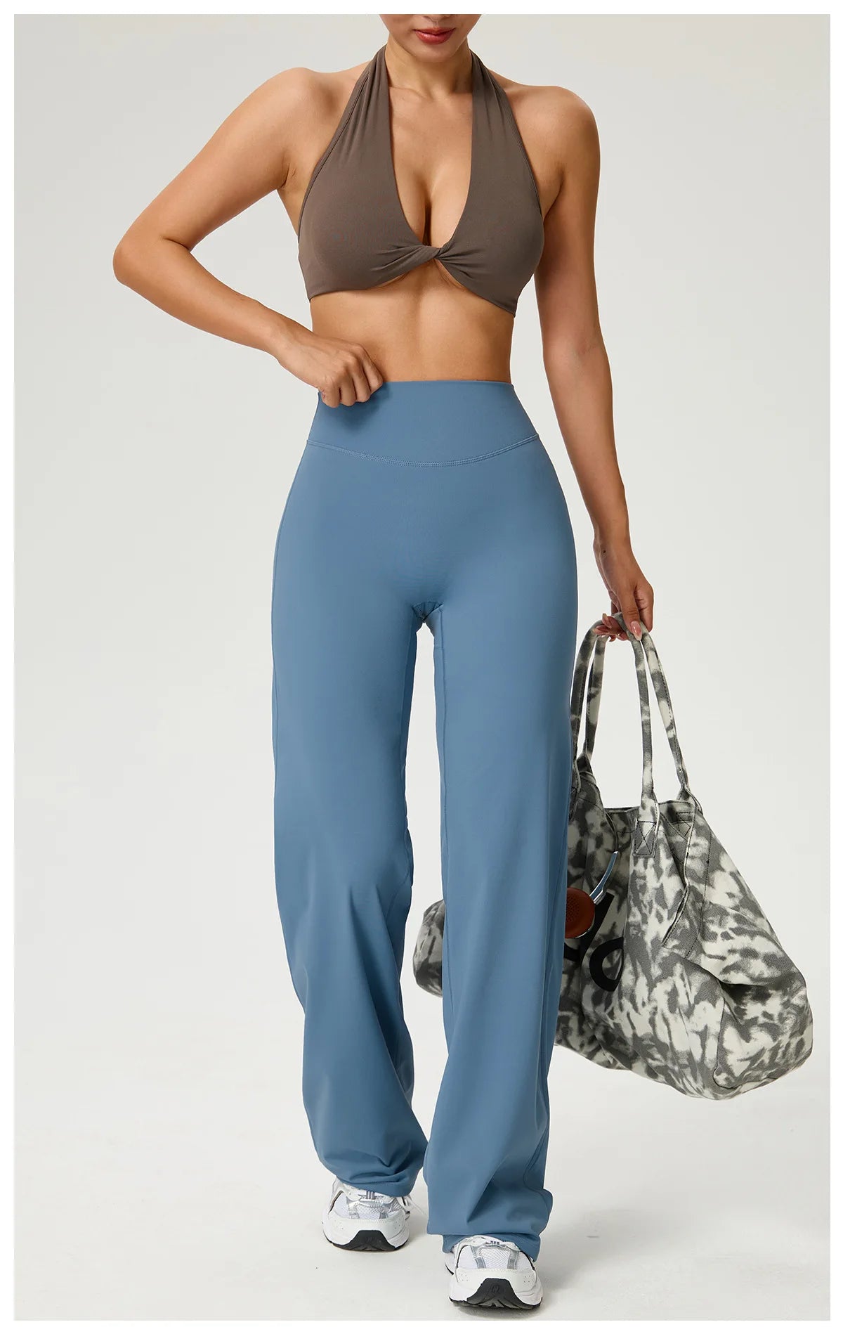 NLW Second-Skin Flared Leggings – Ultra-Elastic High-Waist Studio Yoga Pants