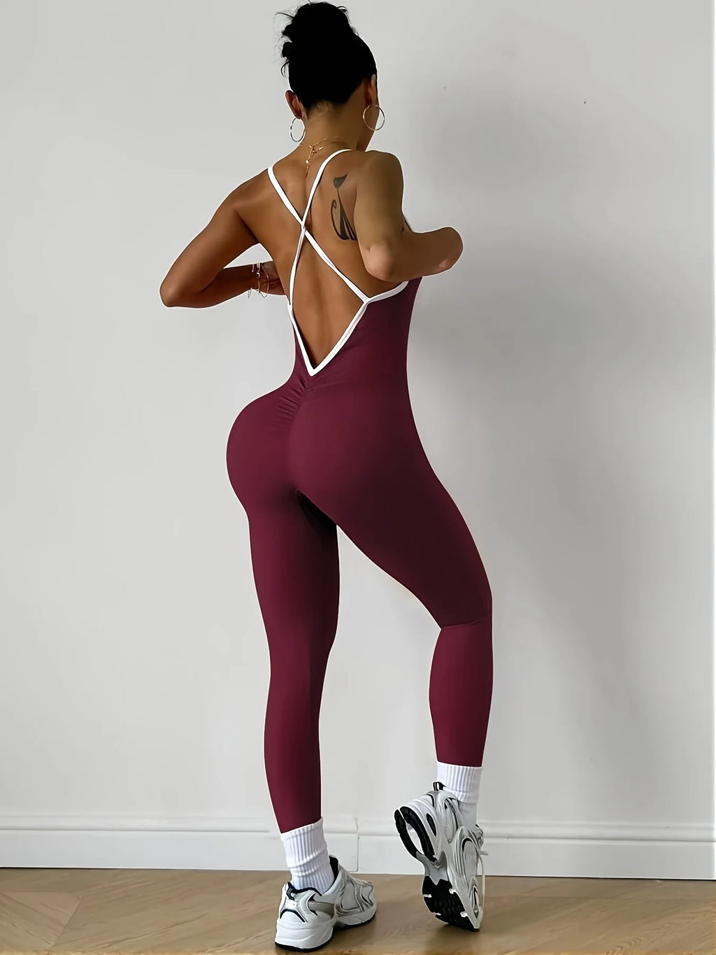 NLW Sleeveless Gym Bodysuit & Workout Romper