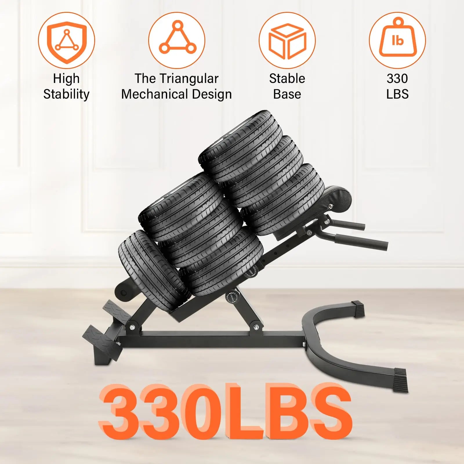 NLW Multi-Functional Foldable Roman Chair – 5-Position Hyperextension Back & Core Exercise Bench