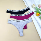 NLW -Love Cotton Thong Pack (3-Pack)