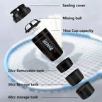 NLW 3 Layers Shaker Protein Bottle