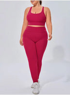 NLW Plus Seamless 2-Piece Fitness Set – High-Performance Quick-Dry Workout Suit