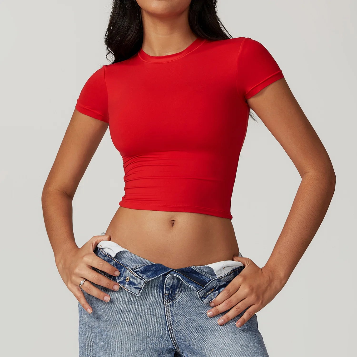 Short-Sleeve Yoga & Running Workout Top