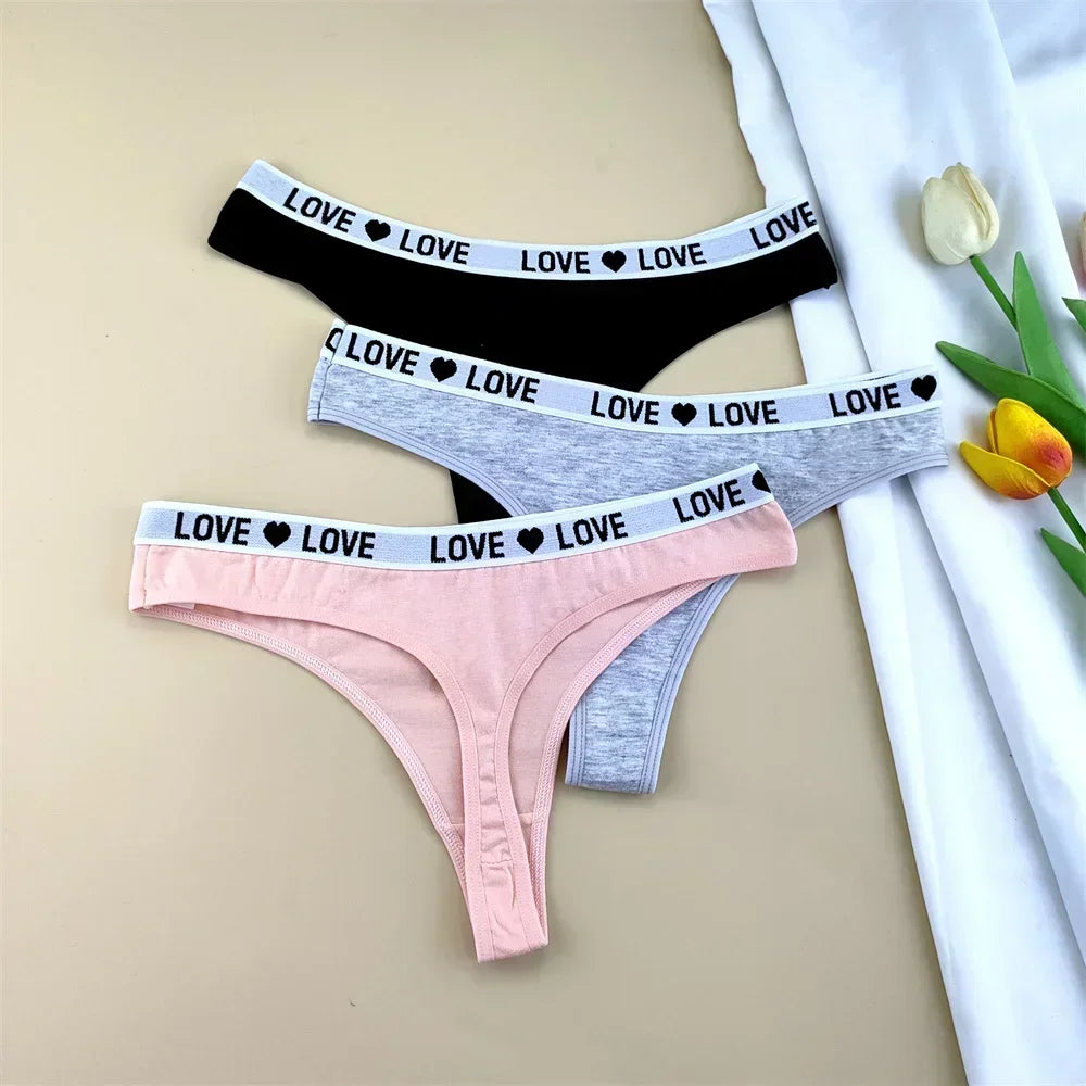 NLW -Love Cotton Thong Pack (3-Pack)