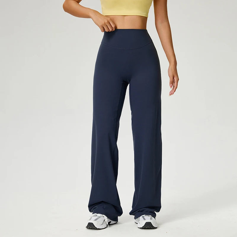 NLW Second-Skin Flared Leggings – Ultra-Elastic High-Waist Studio Yoga Pants