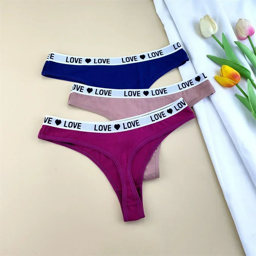 NLW -Love Cotton Thong Pack (3-Pack)