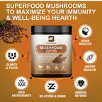NLW - Mulittea 10 Mushroom Extract Powder - Lion's Mane & Cordyceps for Energy & Focus
