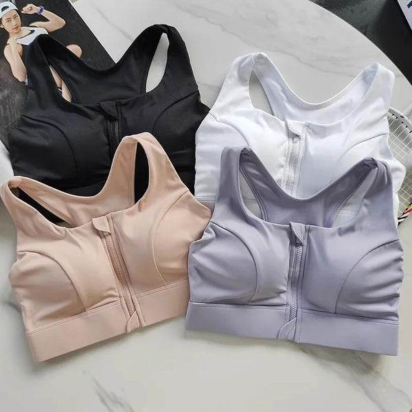 NLW High Impact Front Zipper Sports Bra