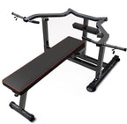 NLW 4-in-1 Foldable Home Gym Strength Station with Leg Developer & Chest Press Levers