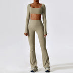 NLW Elite Seamless 2-Piece Yoga Set – High-Performance Compressed Fitness Suit