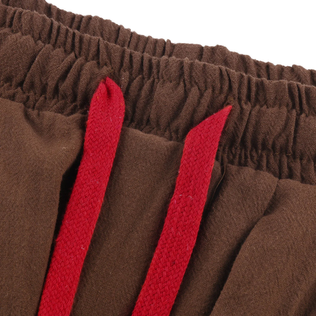 NLW Men’s Oversized Cotton-Linen Wide-Leg Pants
