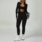 NLW 2-3PCS  Women Fitness Set High Waist