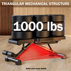 NLW Multi-Purpose Adjustable Weight Bench – 1000 lbs Heavy Duty Folding Dumbbell Bench for Home Gym Full Body Strength Training