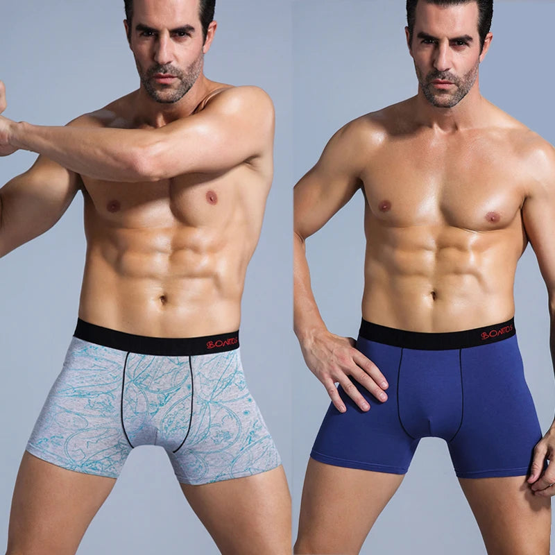 NLW Premium Men's Cotton Boxer Shorts (5-Piece Set) – Breathable High-Stretch Comfort Underwear