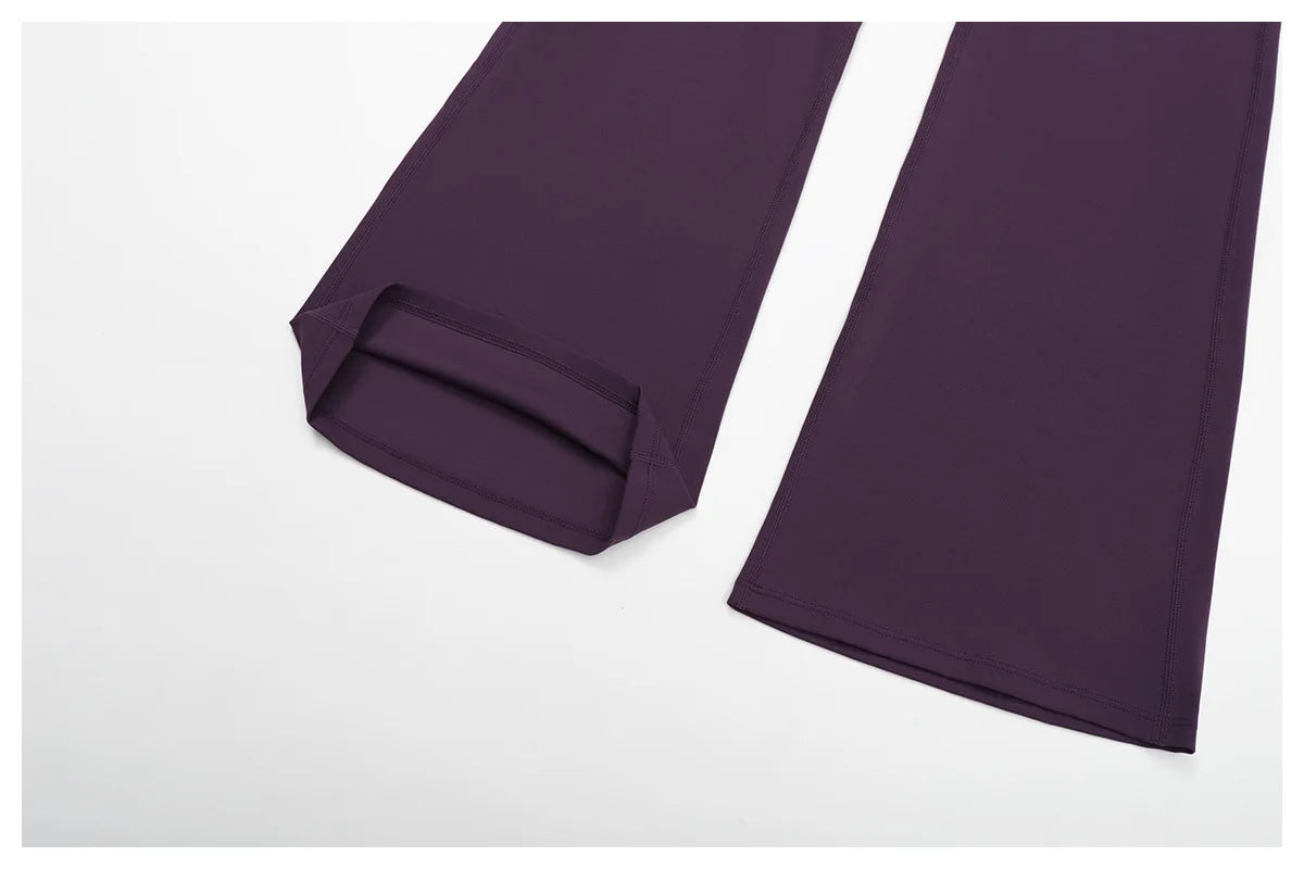 NLW High-Elasticity Crop Top & Matching Gym Leggings