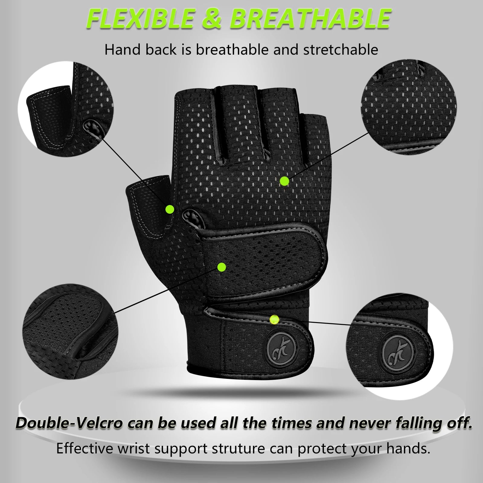 NLW Unisex Full-Palm Protection Fitness Gloves