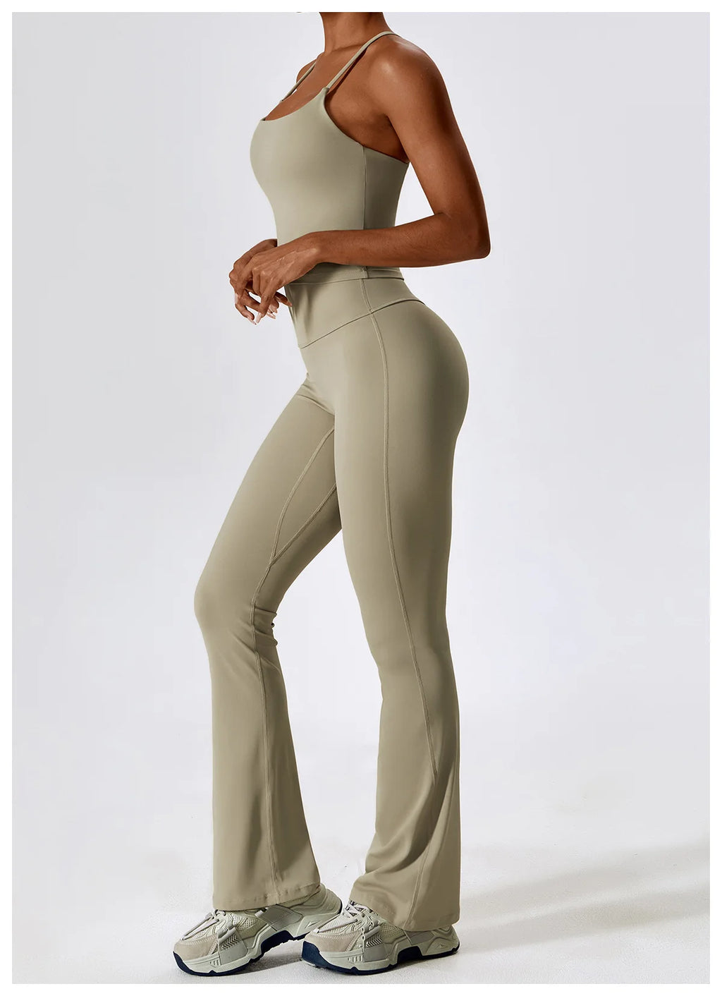 NLW Elite Seamless 2-Piece Yoga Set – High-Performance Compressed Fitness Suit