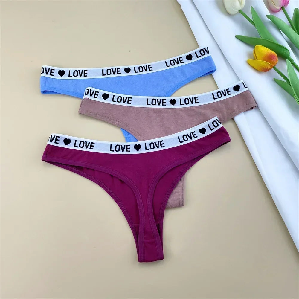 NLW -Love Cotton Thong Pack (3-Pack)