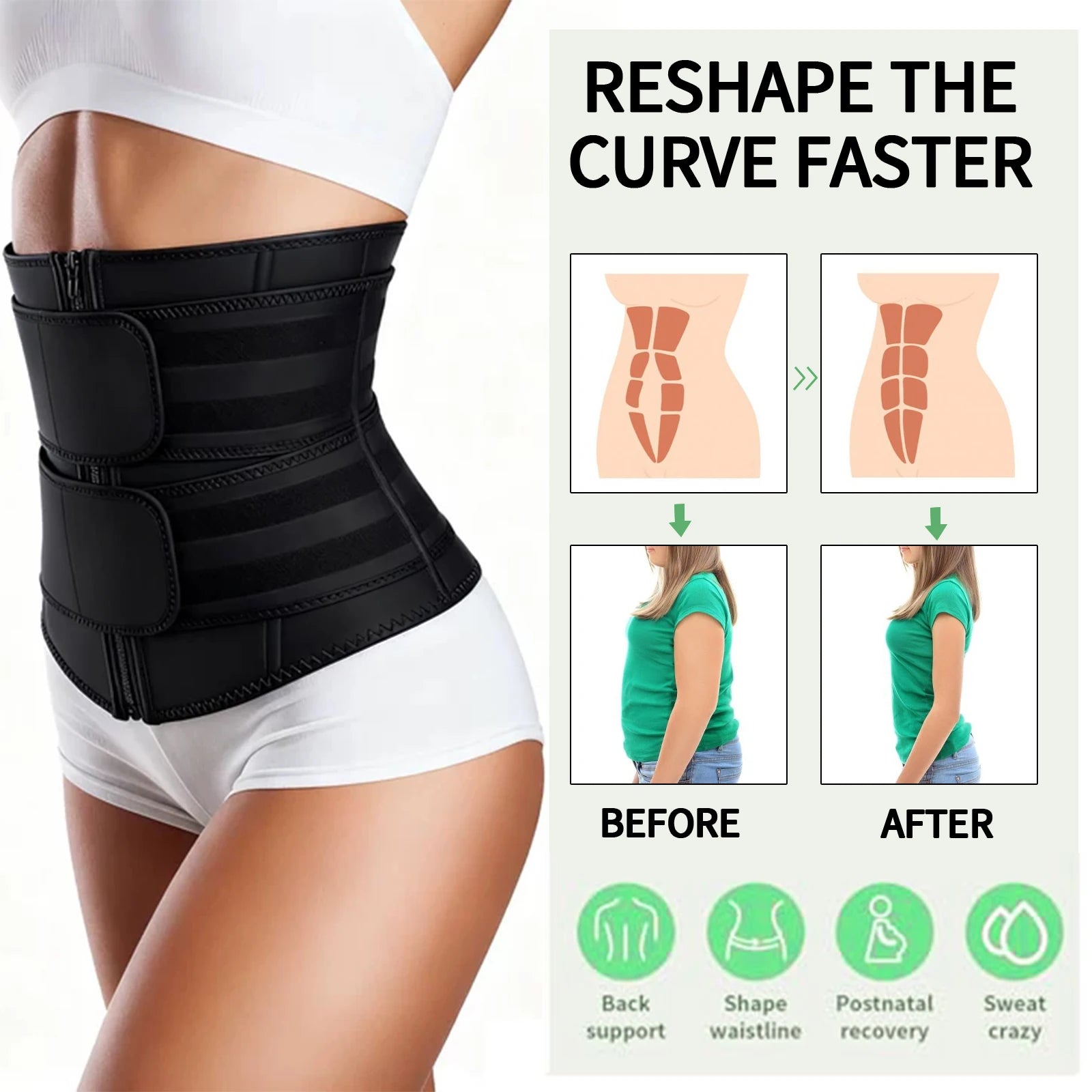 NLW Adjustable Waist Trainer