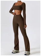 NLW Elite Seamless 2-Piece Yoga Set – High-Performance Compressed Fitness Suit