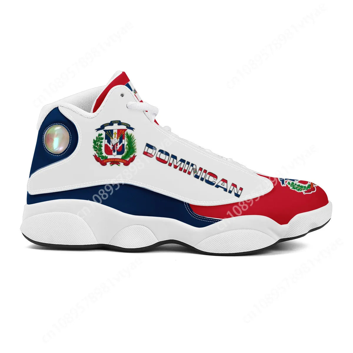 NLW "Orgullo" Dominican Heritage Basketball Shoes – Custom Print-On-Demand Sneakers