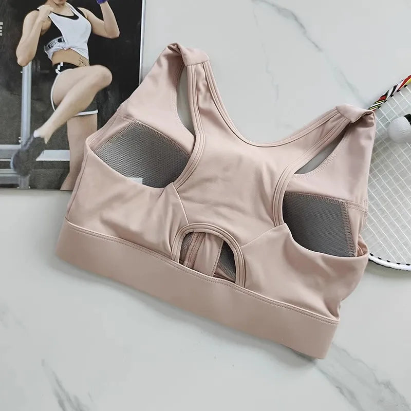 NLW High Impact Front Zipper Sports Bra
