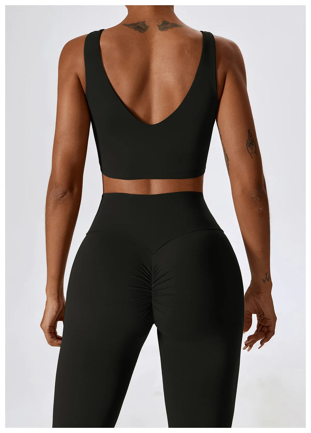 NLW Elite Seamless 2-Piece Yoga Set – High-Performance Compressed Fitness Suit